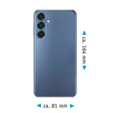 PhoneNatic Case kompatibel mit Samsung Galaxy M35 – Transparent Silikon Hülle crystal-case Cover