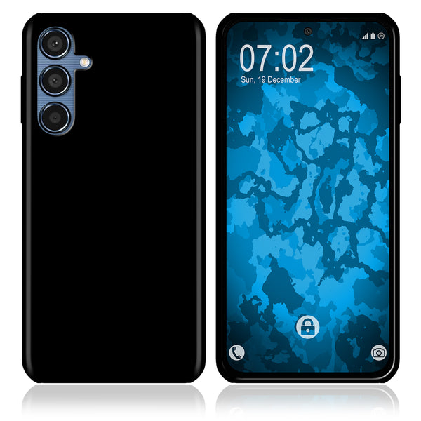 PhoneNatic Case kompatibel mit Samsung Galaxy M35 – Schwarz Silikon Hülle crystal-case Cover