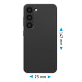PhoneNatic Case kompatibel mit Samsung Galaxy S23 – Crystal Clear Silikon Hülle crystal-case Cover