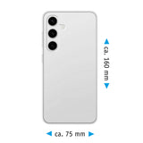 PhoneNatic Case kompatibel mit Samsung Galaxy S25 Plus – Transparent Silikon Hülle crystal-case Cover