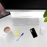 PhoneNatic Case kompatibel mit Samsung Galaxy S24 FE – Schwarz Silikon Hülle crystal-case Cover