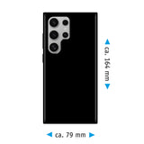 PhoneNatic Case kompatibel mit Samsung Galaxy S25 Ultra – Schwarz Silikon Hülle crystal-case Cover