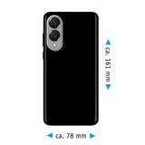 PhoneNatic Case kompatibel mit Samsung Galaxy S25 Edge – Schwarz Silikon Hülle crystal-case Cover