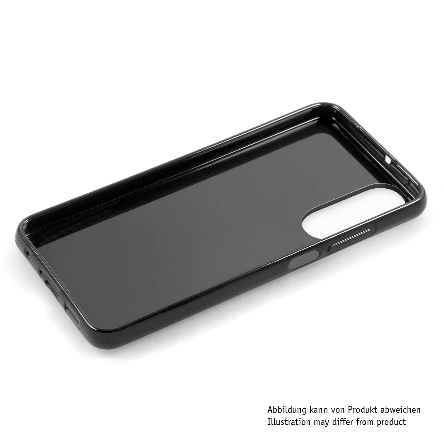 PhoneNatic Case kompatibel mit Samsung Galaxy S25 Edge – Schwarz Silikon Hülle crystal-case Cover