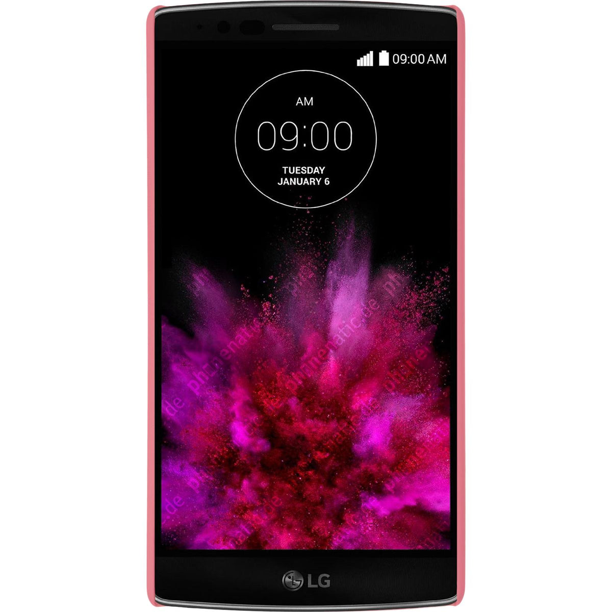 Case für LG G Flex 2 - Hülle rosa gummiert Hard-case – Ansicht 2