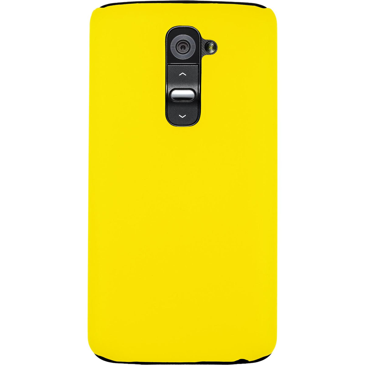 Case für LG G2 - Hülle gelb gummiert Hard-case – Ansicht 3