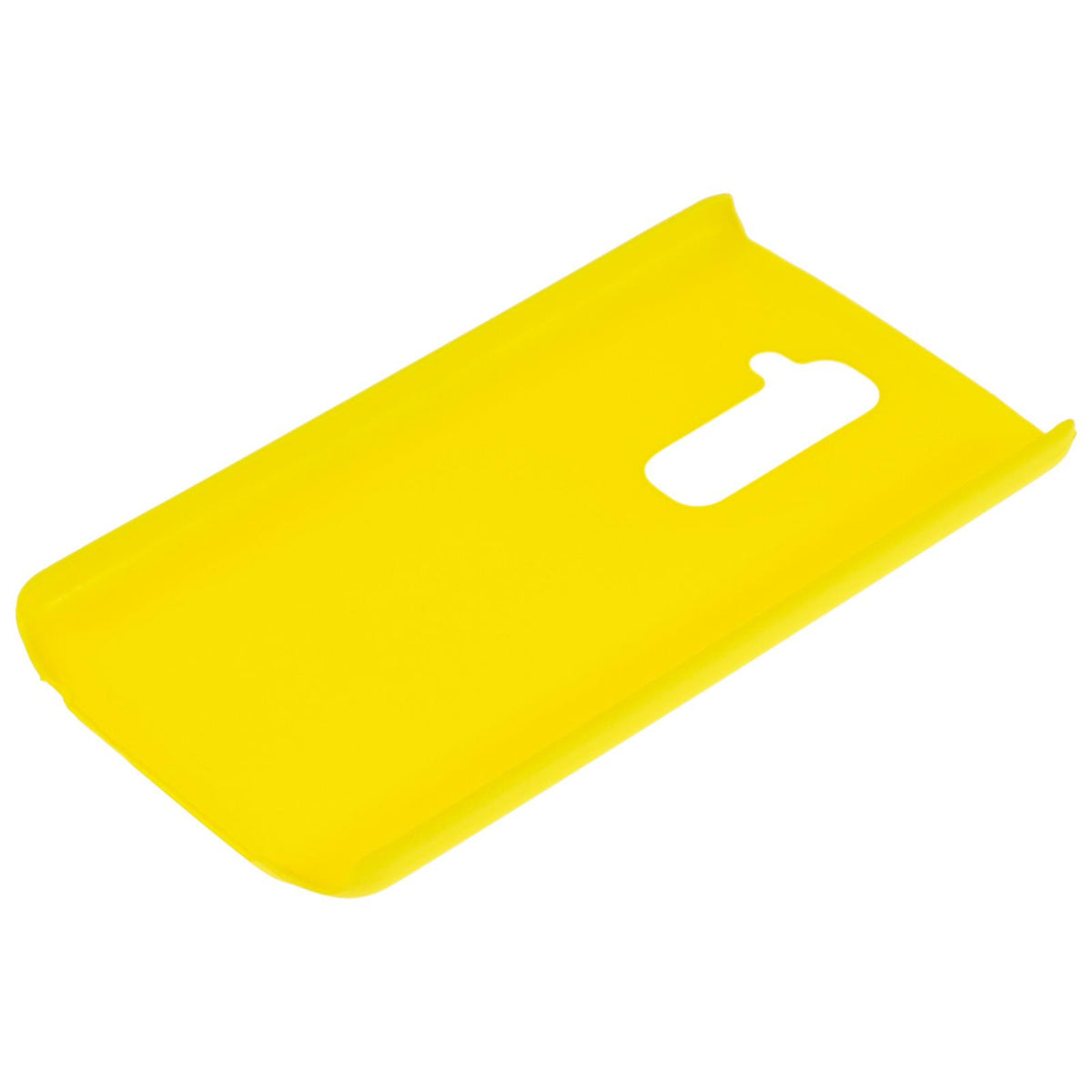 Case für LG G2 - Hülle gelb gummiert Hard-case – Ansicht 4