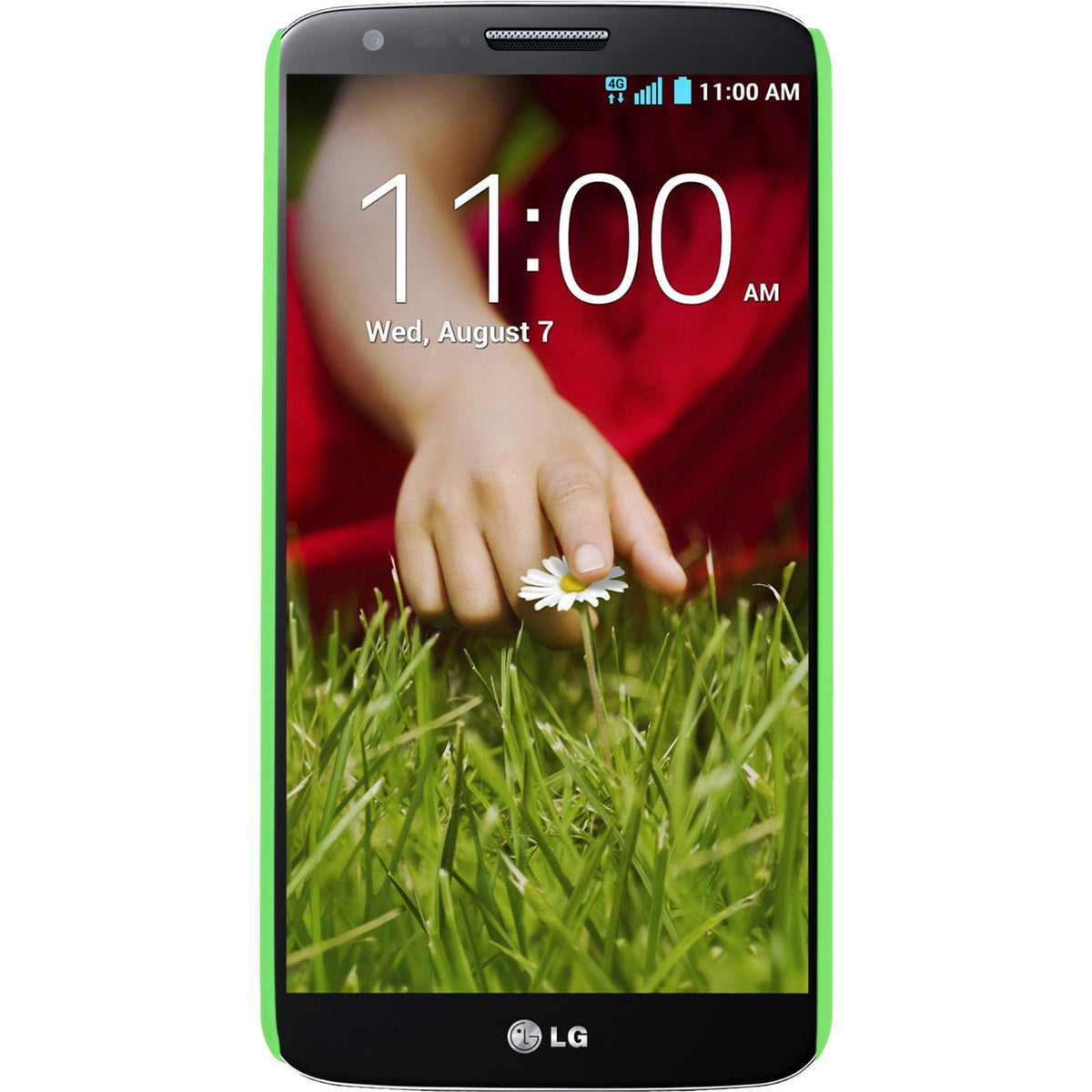 Case für LG G2 - Hülle grün gummiert Hard-case – Ansicht 2
