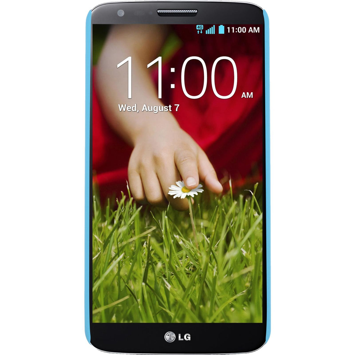 Case für LG G2 - Hülle hellblau gummiert Hard-case – Ansicht 2
