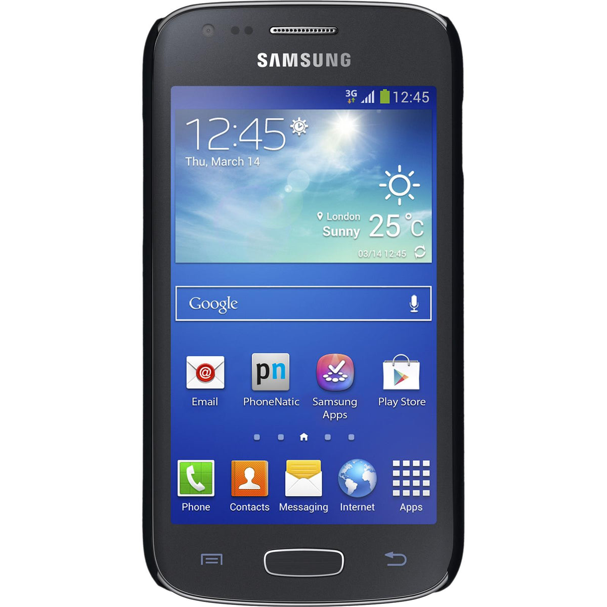 Case für Samsung Galaxy Ace 3 - Hülle schwarz gummiert Hard-case – Ansicht 2