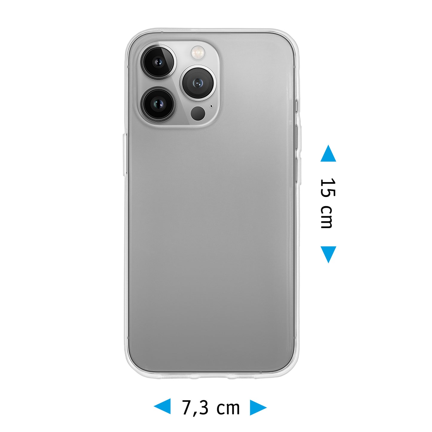 PhoneNatic Case kompatibel mit iPhone 14 Pro – Crystal Clear Silikon Hülle crystal-case Cover