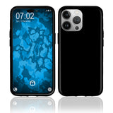 PhoneNatic Case kompatibel mit iPhone 14 Pro - schwarz Silikon Hülle crystal-case Cover