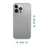 PhoneNatic Case kompatibel mit iPhone 14 Pro Max – Crystal Clear Silikon Hülle crystal-case Cover