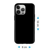 PhoneNatic Case kompatibel mit iPhone 14 Pro Max – Schwarz Silikon Hülle crystal-case Cover