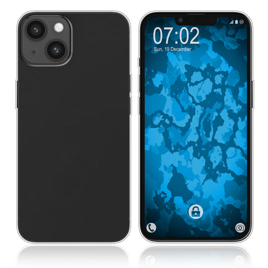PhoneNatic Case kompatibel mit iPhone 15 – Transparent Silikon Hülle crystal-case Cover
