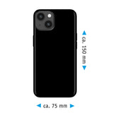 PhoneNatic Case kompatibel mit iPhone 15 – Schwarz Silikon Hülle crystal-case Cover