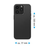 PhoneNatic Case kompatibel mit iPhone 15 Pro – Transparent Silikon Hülle crystal-case Cover