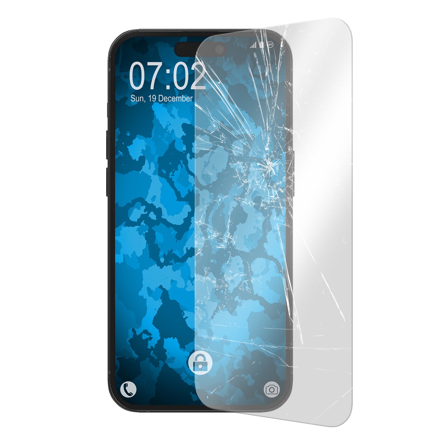 3x Glasfolie klar  für Apple iPhone 15 Pro – Panzerglas für iPhone 15 Pro