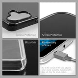 PhoneNatic Case kompatibel mit iPhone 16 – Schwarz Silikon Hülle crystal-case Cover