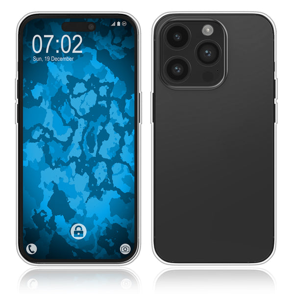 PhoneNatic Case kompatibel mit iPhone 16 Pro Max – Transparent Silikon Hülle crystal-case Cover