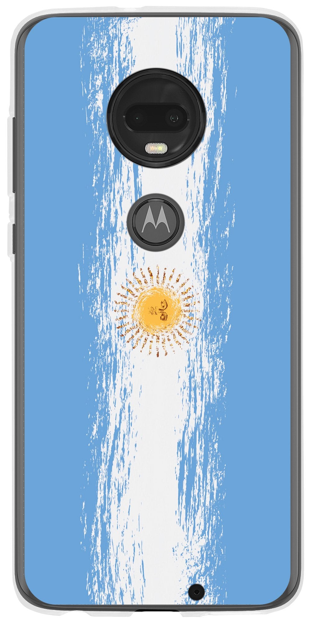 Case für Motorola Moto G7 Plus Silikon-Hülle WM Argentinien M1 – Ansicht 2
