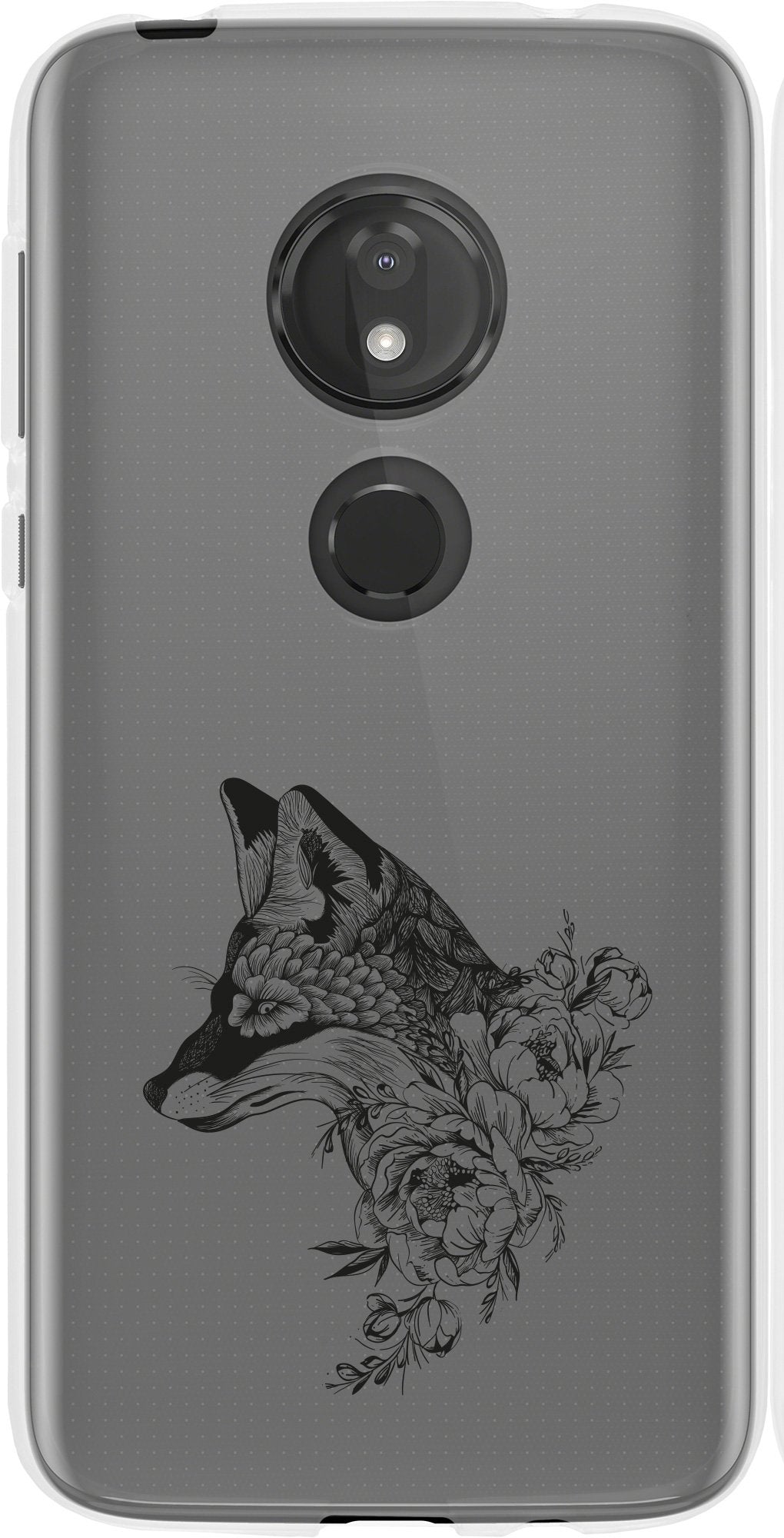 Case für Motorola Moto G7 Play Silikon-Hülle Floral Fuchs M1-1 – Ansicht 2