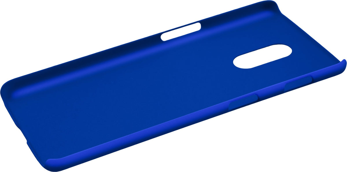 Case für OnePlus 6T - Hülle blau gummiert Hard-case – Ansicht 3