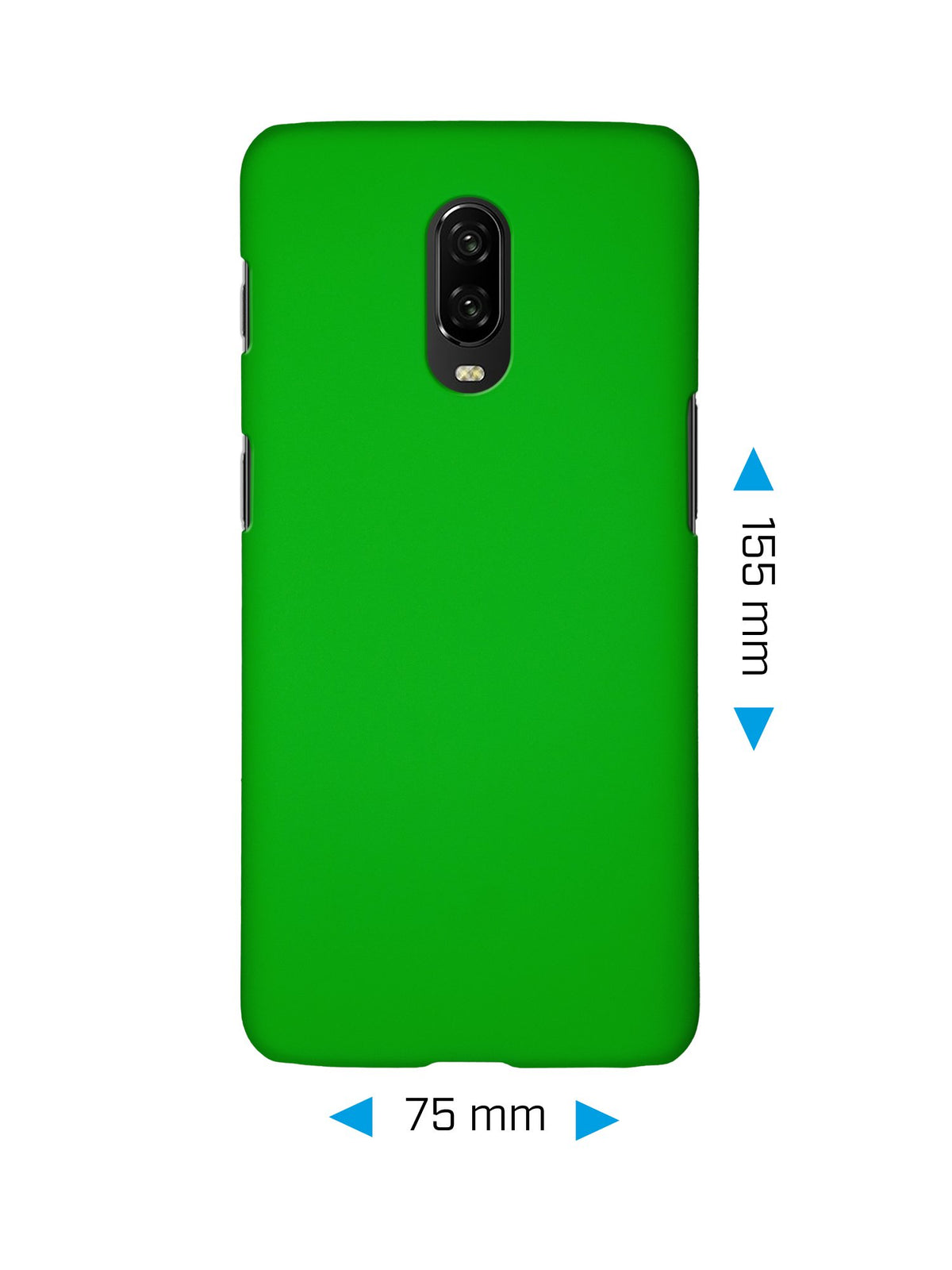 Case für OnePlus 6T - Hülle grün gummiert Hard-case – Ansicht 2