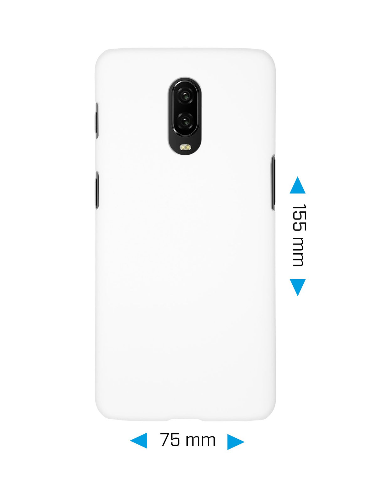 Case für OnePlus 6T - Hülle weiß gummiert Hard-case – Ansicht 2