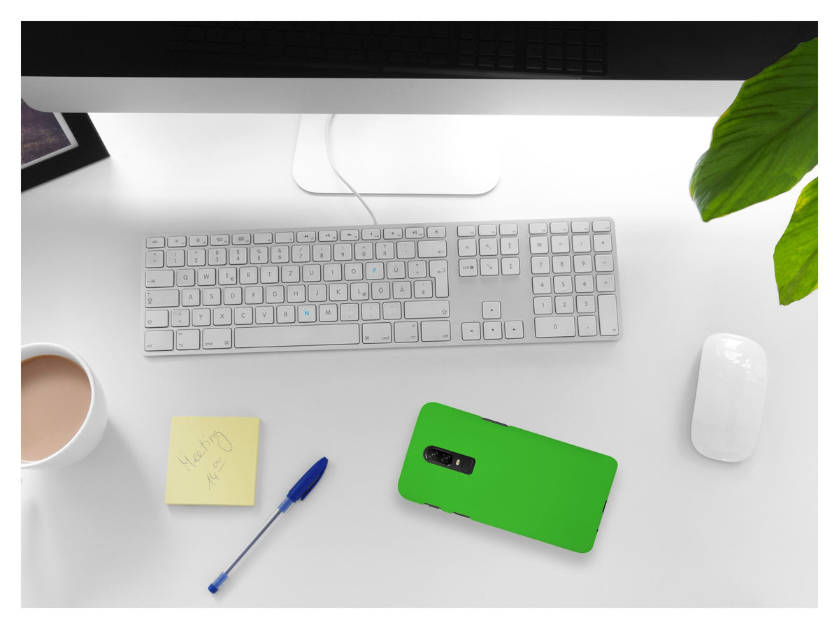 Case für OnePlus 6 - Hülle grün gummiert Hard-case – Ansicht 5