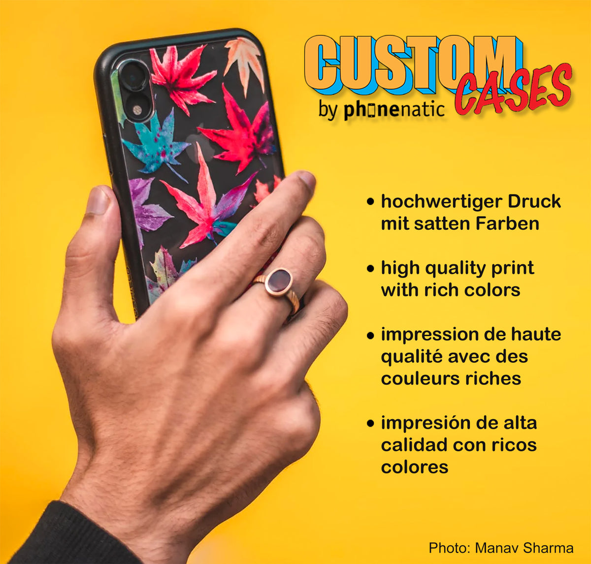 Custom Cases by PhoneNatic – Handyhülle mit eigenem Motiv, hochwertiger Druck mit satten Farben