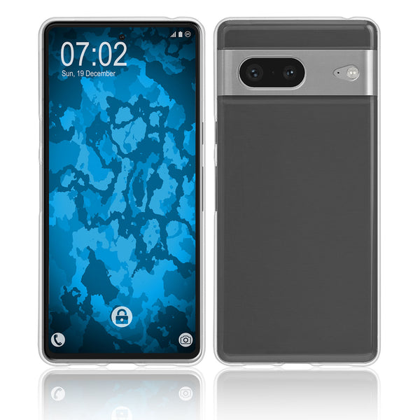 PhoneNatic Case kompatibel mit Google Pixel 7 – Transparent Silikon Hülle crystal-case Cover