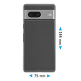 PhoneNatic Case kompatibel mit Google Pixel 7 – Transparent Silikon Hülle crystal-case Cover