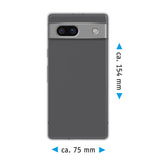 PhoneNatic Case kompatibel mit Google Pixel 7a – Transparent Silikon Hülle crystal-case Cover