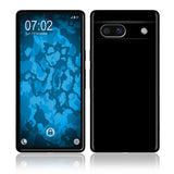 PhoneNatic Case kompatibel mit Google Pixel 7a – Schwarz Silikon Hülle crystal-case Cover