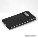 PhoneNatic Case kompatibel mit Google Pixel 7a – Schwarz Silikon Hülle crystal-case Cover