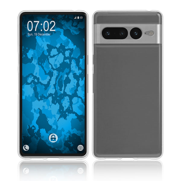 PhoneNatic Case kompatibel mit Google Pixel 7 Pro – Transparent Silikon Hülle crystal-case Cover