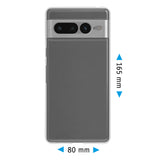 PhoneNatic Case kompatibel mit Google Pixel 7 Pro – Transparent Silikon Hülle crystal-case Cover