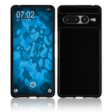PhoneNatic Case kompatibel mit Google Pixel 7 Pro – Schwarz Silikon Hülle crystal-case Cover