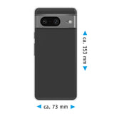 PhoneNatic Case kompatibel mit Google Pixel 8 – Transparent Silikon Hülle crystal-case Cover