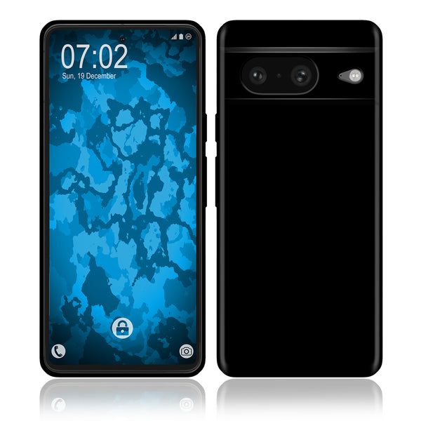 PhoneNatic Case kompatibel mit Google Pixel 8 – Schwarz Silikon Hülle crystal-case Cover