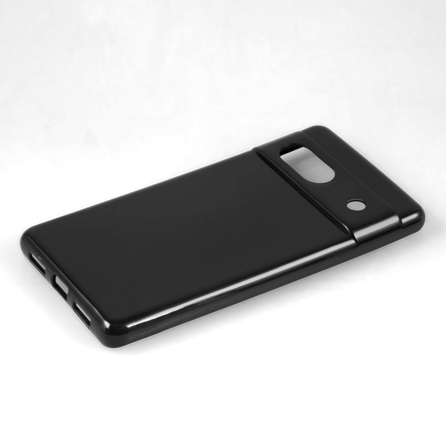 PhoneNatic Case kompatibel mit Google Pixel 8a – Schwarz Silikon Hülle crystal-case Cover