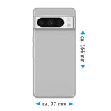 PhoneNatic Case kompatibel mit Google Pixel 8 Pro – Transparent Silikon Hülle crystal-case Cover
