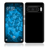 PhoneNatic Case kompatibel mit Google Pixel 8 Pro – Schwarz Silikon Hülle crystal-case Cover