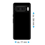 PhoneNatic Case kompatibel mit Google Pixel 8 Pro – Schwarz Silikon Hülle crystal-case Cover