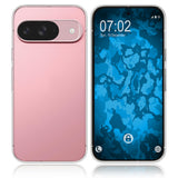 PhoneNatic Case kompatibel mit Google Pixel 9 – Transparent Silikon Hülle crystal-case Cover