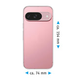 PhoneNatic Case kompatibel mit Google Pixel 9 – Transparent Silikon Hülle crystal-case Cover