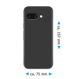 PhoneNatic Case kompatibel mit Google Pixel 9a – Transparent Silikon Hülle crystal-case Cover