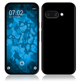 PhoneNatic Case kompatibel mit Google Pixel 9a – Schwarz Silikon Hülle crystal-case Cover