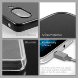 PhoneNatic Case kompatibel mit Google Pixel 9a – Transparent Silikon Hülle crystal-case Cover